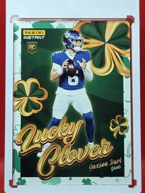Panini Jaxson Dart Instant Card - LUCKY CLOVER : SHAMROCK 2025